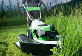 Viking grasmaaiers hoog gras